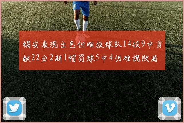锡安表现出色但难救球队14投9中贡献22分2断1帽罚球5中4仍难挽败局
